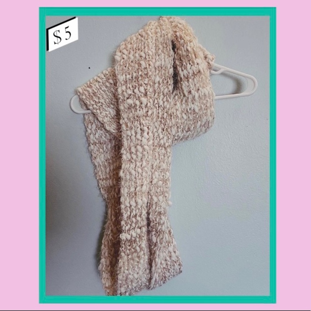 Tan Knit Scarf